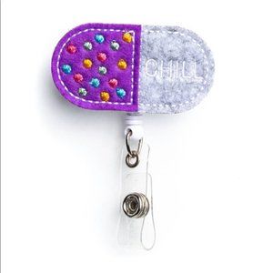 CHILL PILL Badge Reel Holder